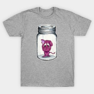 Sad Purple Monster in a Jar T-Shirt